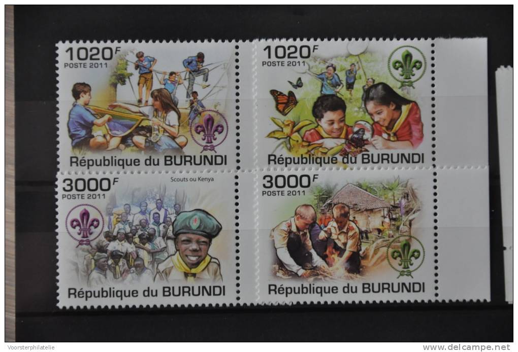 G 203 ++ BURUNDI 2011 JAMBOREE PADVINDERS SCOUTING  MNH ** POSTFRIS NEUF - Neufs