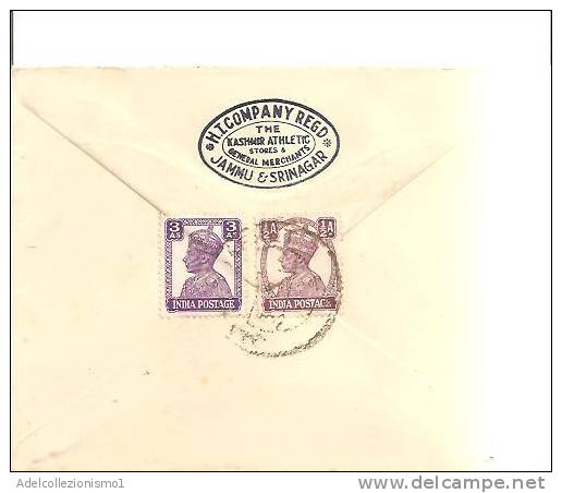 62152)lettera Indiana Con 2 Valori + Annullo - Posta Aerea