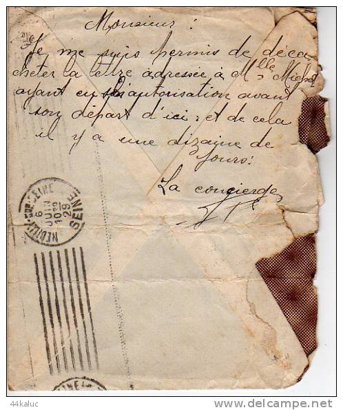 Enveloppe Postée à VENDENHEIM (Bas Rhin) En 1929 Avec Au Verso Un Texte Inhabituel - Cartas & Documentos