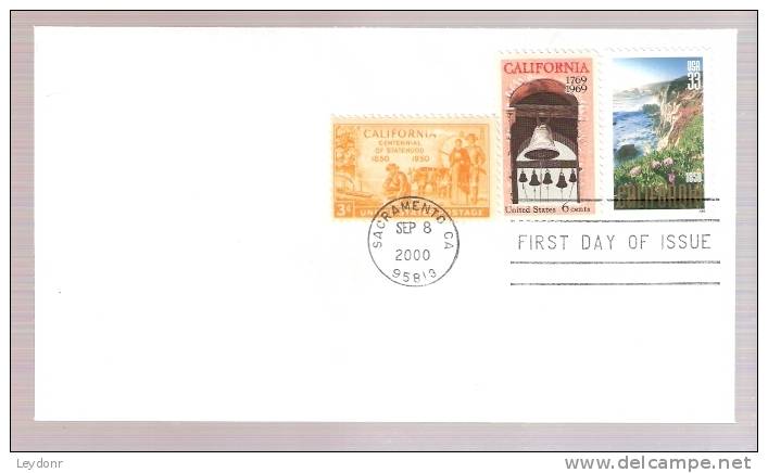 FDC California - With 2 Additional Stamps - 1991-2000