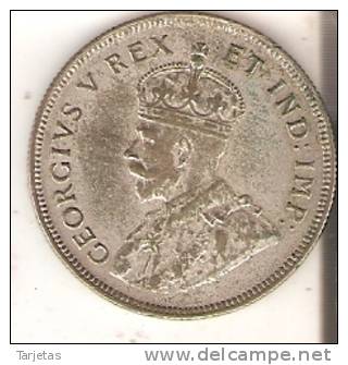 MONEDA DE PLATA DE EAST AFRICA DE 1 SHILLING DEL AÑO 1924  (COIN) SILVER,ARGENT. - British Colony