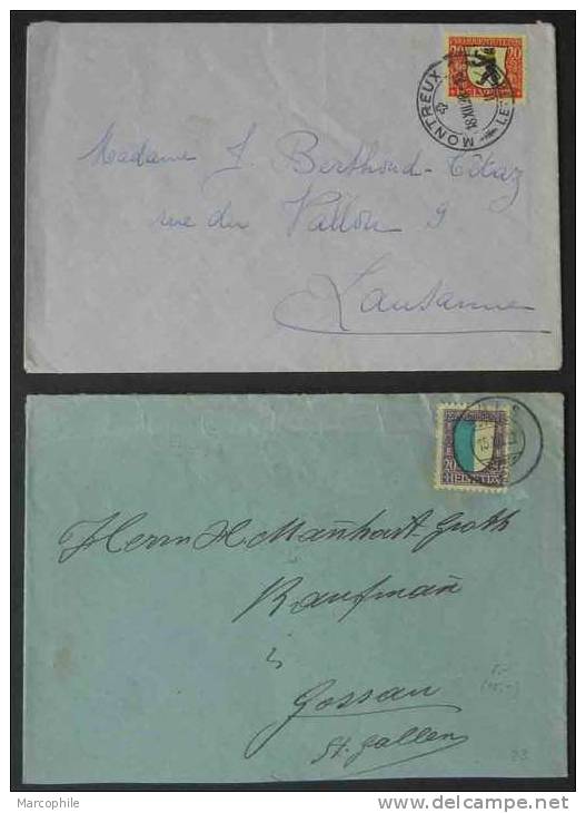 SUISSE - PRO JUVENTUTE / 1922 - 1989  LOT DE 13 LETTRES / 8 IMAGES (ref 998) - Cartas & Documentos