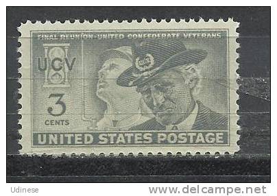 USA 1951 - FINAL REUNION UNITED CONFEDERATED VETERANS - MNH MINT NEUF NUEVO - Neufs