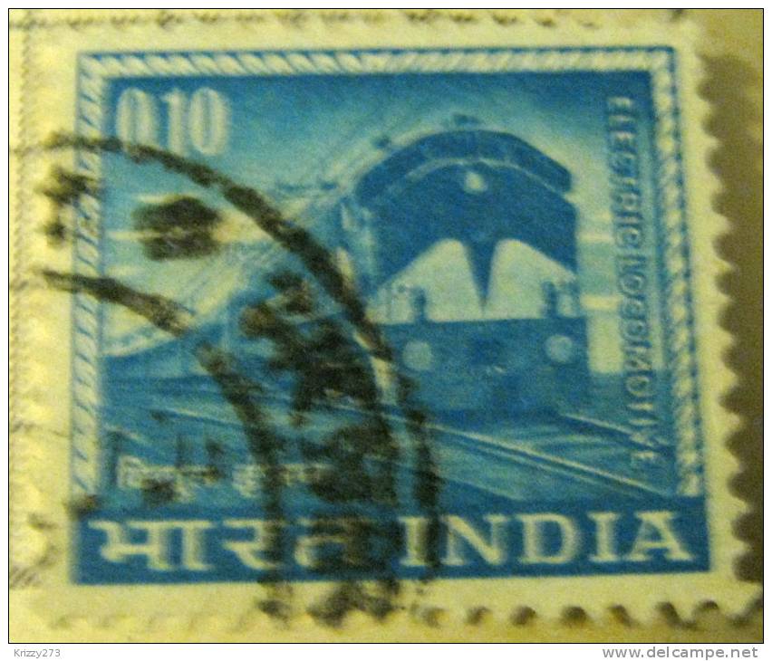 India 1965 Electric Locomotive 10p - Used - Used Stamps