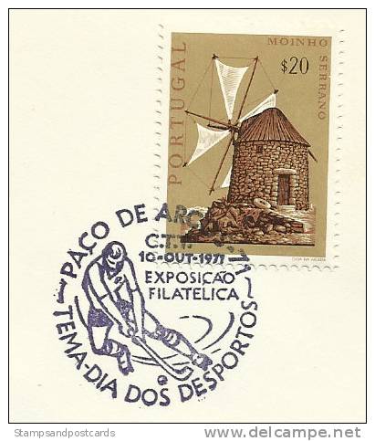 Portugal Cachet Commémoratif  Hockey Paço De Arcos 1971 Event Postmark  Hockey - Hockey (su Erba)