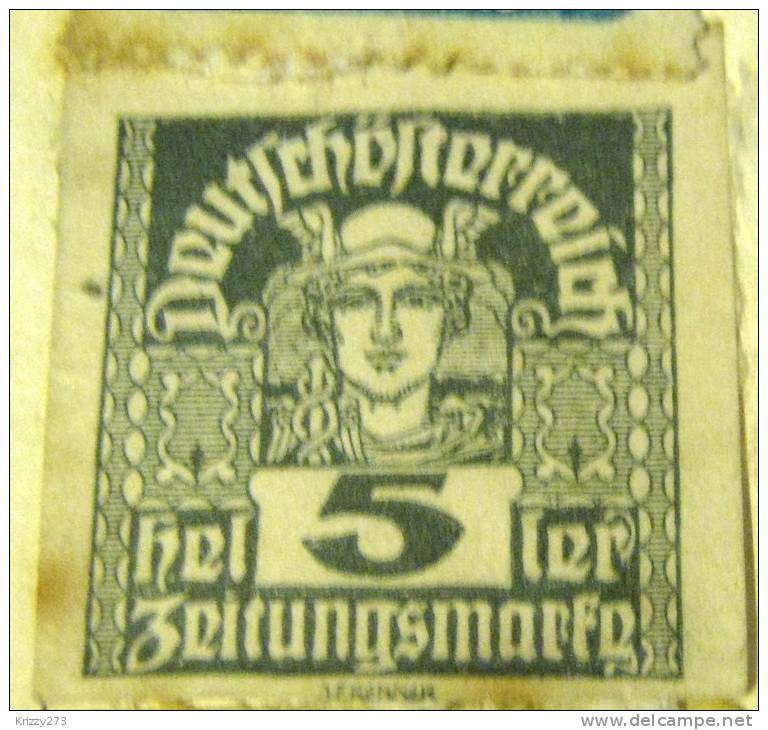 Austria 1920 Newspaper Stamp 5h - Mint - Journaux