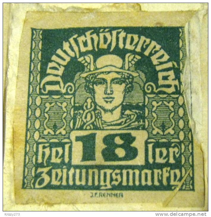 Austria 1920 Newspaper Stamp 18h - Mint - Newspapers