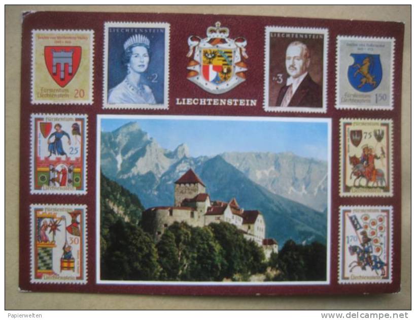 Vaduz (FL) - Schloss + Briefmarken / Luft- Und Raumfahrt- Ausstellung Vaduz - Liechtenstein