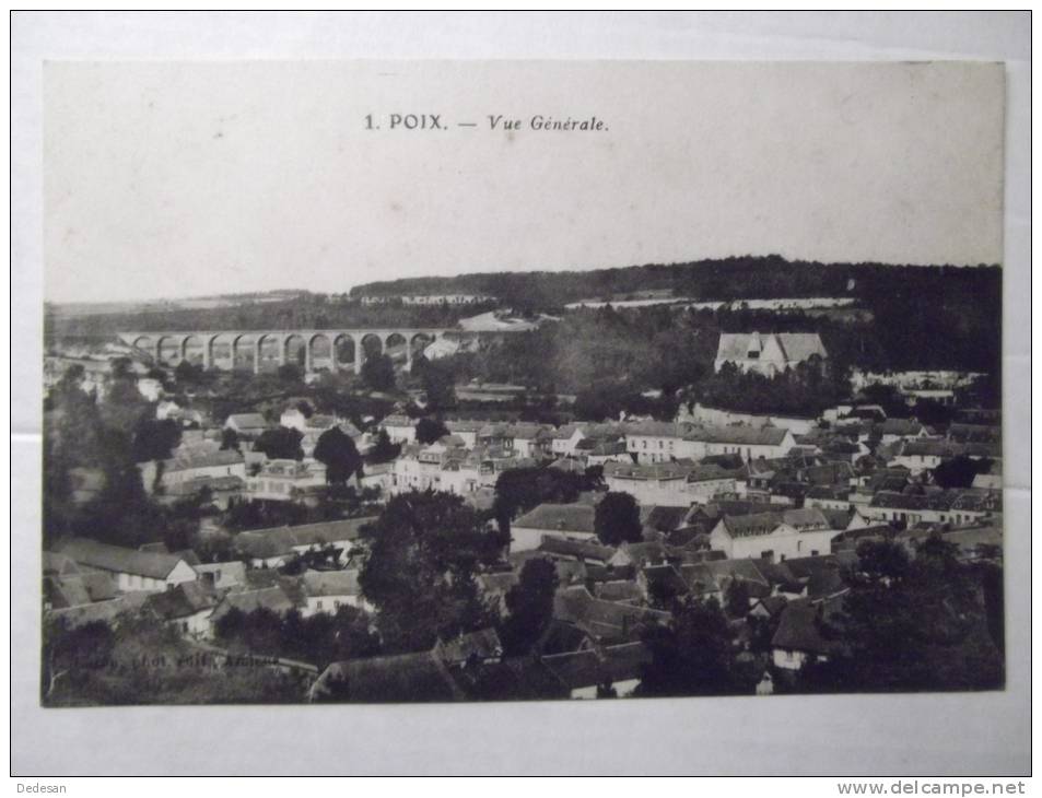 CPA Poix Vue Générale -  BU002 - Poix-de-Picardie