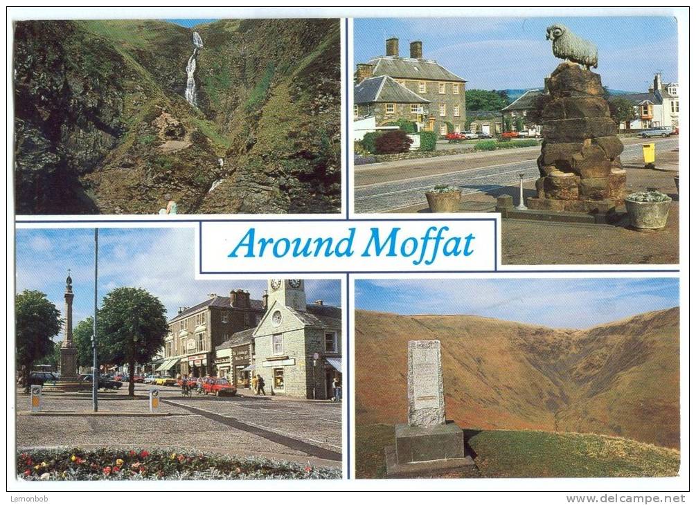 UK, Around Moffat, Multi View, 1994 Used Postcard [10584] - Dumfriesshire