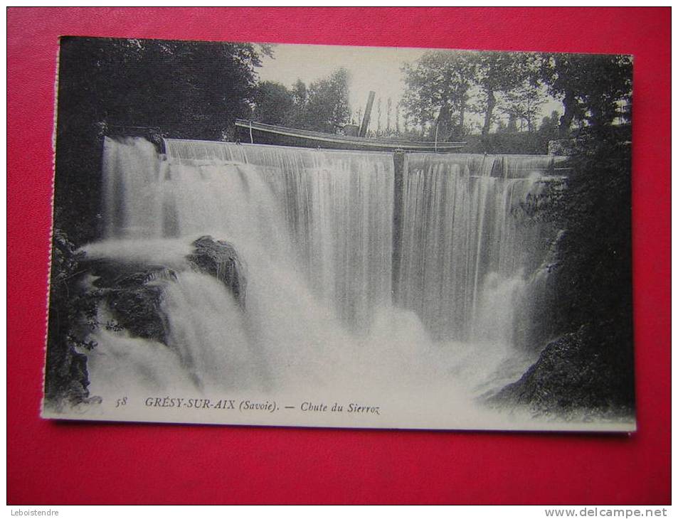 CPA-73-SAVOIE -GRESY SUR AIX -CHUTE DU SIERROZ -NON VOYAGEE-CARTE EN BON ETAT . - Gresy Sur Aix