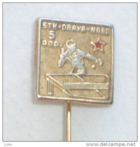 TABLE TENNIS CLUB Drava ( Croatia ) * Pin Badge Tennis De Table Ping Pong Tenis De Mesa - Da Tavolo Tischtennis - Tischtennis