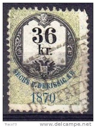 PERIODO LOMBARDO VENETO / MARCA DA BOLLO  - 36 Kr - Fiscale Zegels