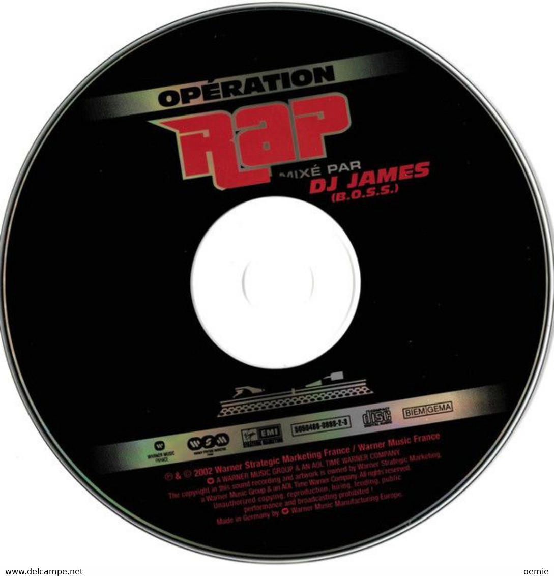 Operation Rap °°° Mixe Par Dj James   ///  25 TITRES - Rap & Hip Hop