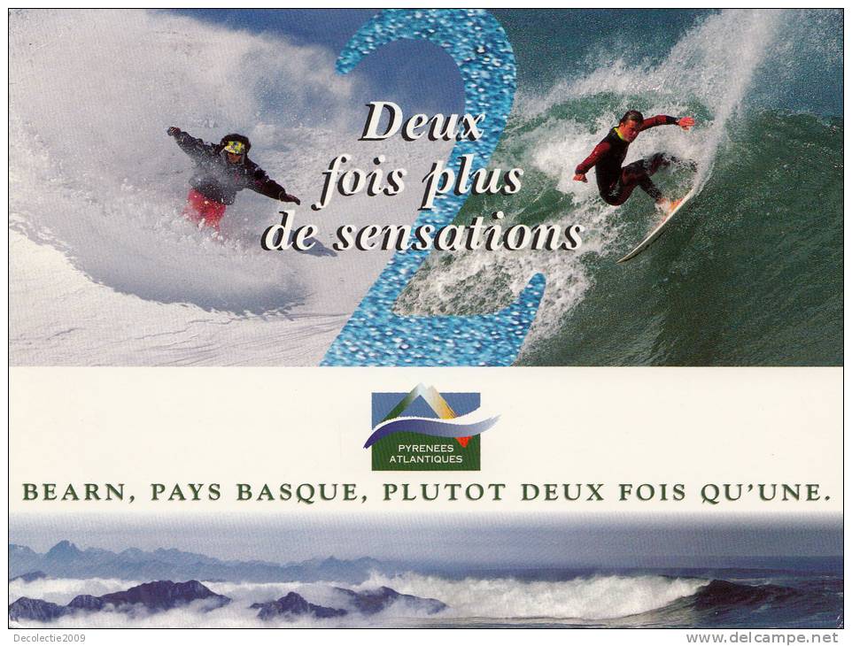 BR6522 Bearn Surfeur Des Neiges Pay Basque Surfeur     2 Scans - Bearn