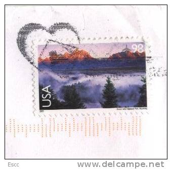 Mailed Cover (letter) With Stamp 2009   From  USA  To UK - Lettres & Documents