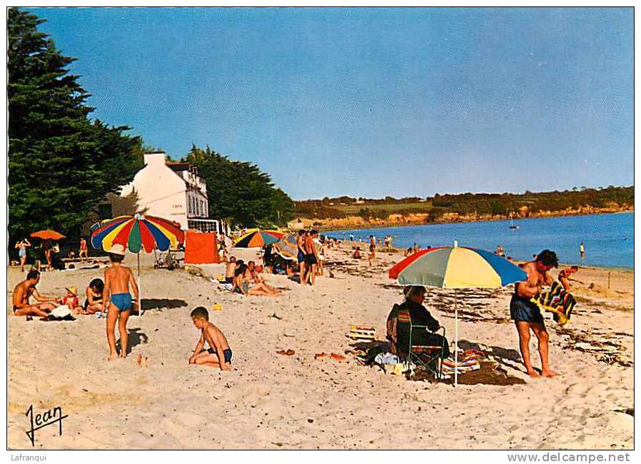 Finistere -gd Format - Ref D255- La Foret Fouesnant - La Plage De Kerleven - Carte Bon Etat  - - La Forêt-Fouesnant