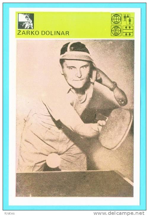 Svijet Sporta Cards - Žarko Dolinar    129 - Tischtennis