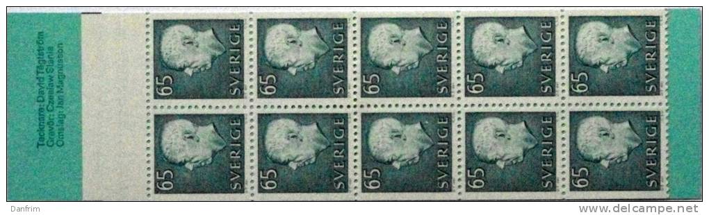 Sweden 1971    Markenheftchen Mit 10x  MiNr. 715D   (lot Ks 162 ) - 1951-80