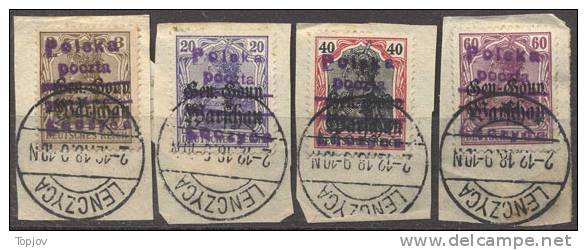 POLAND - LOCAL  OVPT. LENCZYCA  - 1918 - GOOD - Gebraucht