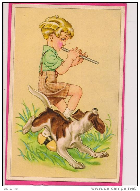 12 / 7 / 121  - ENFANT ET PETIT CHIEN - Adolf 'Jodolfi'