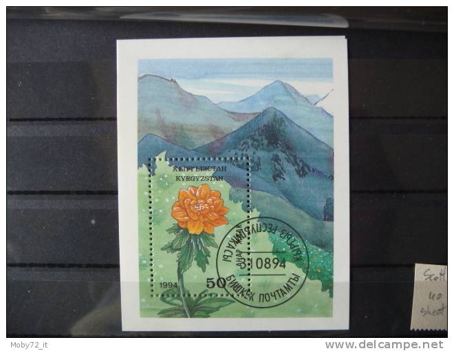 Kyrgyzstan - 1994 - Usato/used - Mi Block 4 - Kirghizistan