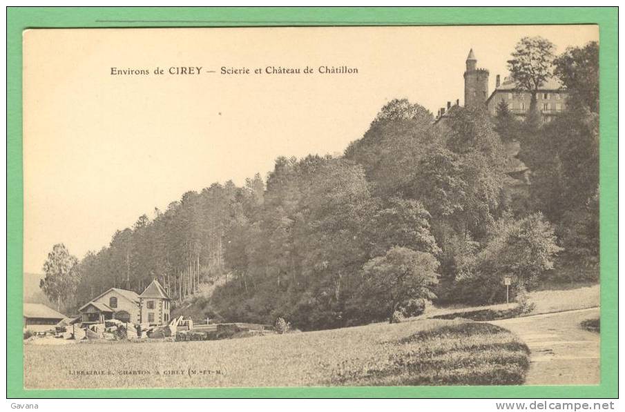 54 Environs De CIREY - Scierie Et Chateau De Chatillon - Cirey Sur Vezouze