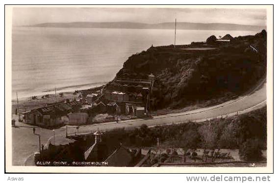 RPPC: ALUM CHINE CAFE, BOURNEMOUTH, DORSET ~ EMPIRE EXHIBITION GLASGOW POSTMARK - Other & Unclassified