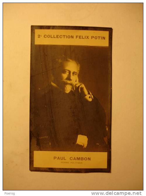 2ème COLLECTION FELIX POTIN - PAUL CAMBON - HOMME POLITIQUE - IMAGE / PHOTO - Politician Politicien - Félix Potin