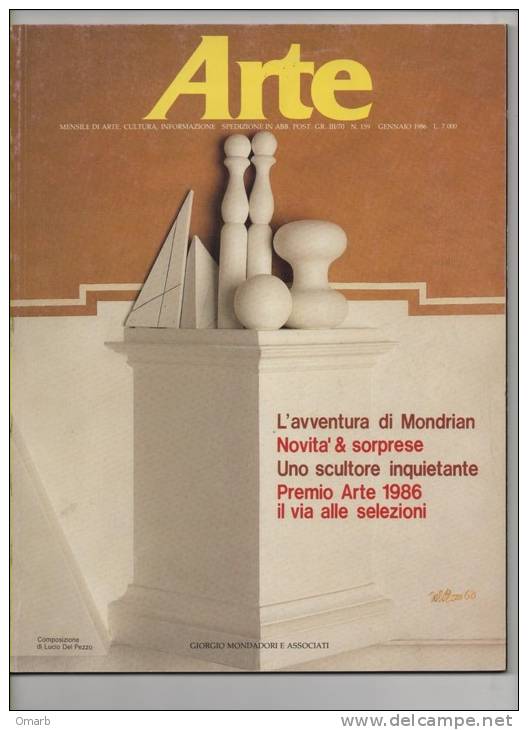 Lib085 Arte, Rivista Cultura, Informazione, Premio 1986 Pittori Artisti Sculture Quadri Kandinsky Mondrian Morandi Arts - Arte, Diseño Y Decoración