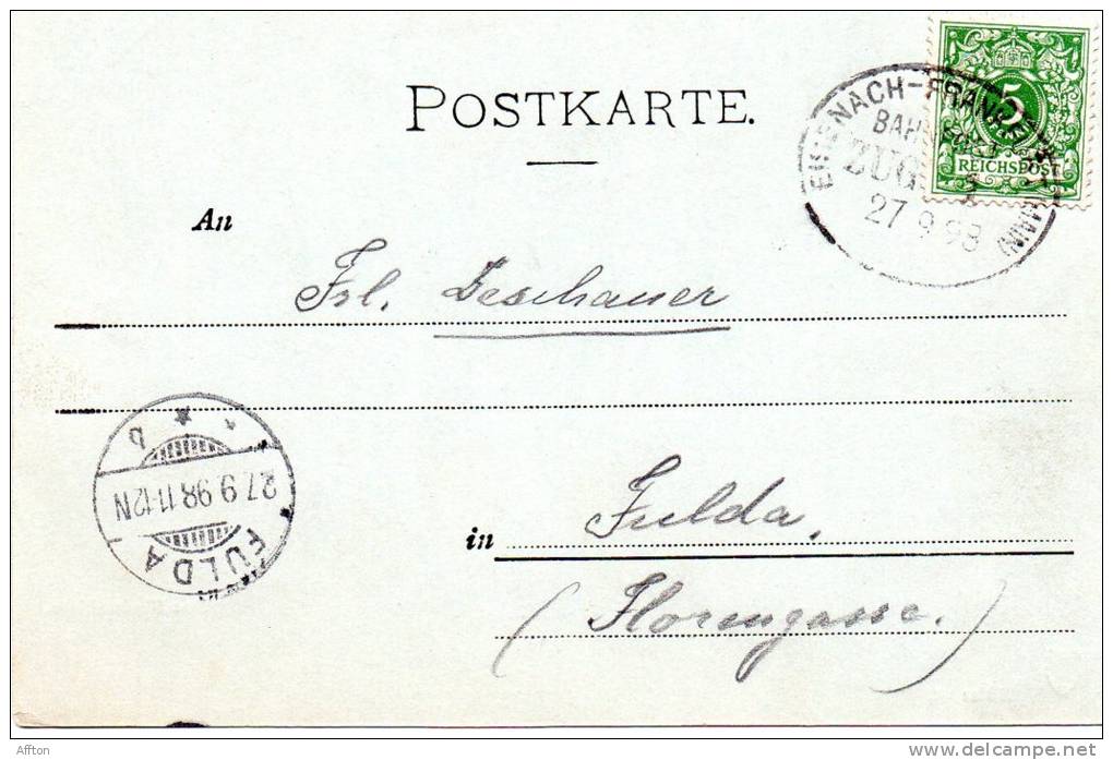 Gruss Aus Hanau 1898 Postcard - Hanau