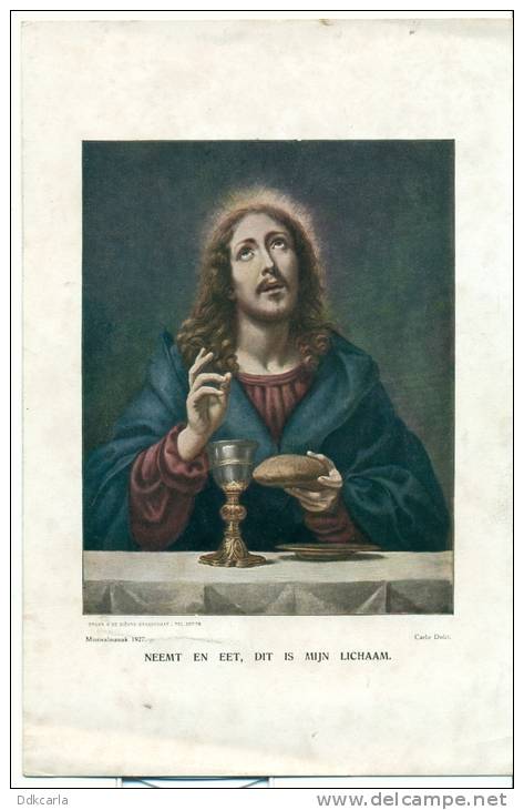 1 Afbeelding Uit Oude Missiealmanak 1927 - Jesus - Size 17 Cm X 26 Cm - Big : 1921-40