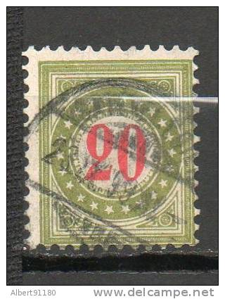 SUISSE (Taxe) 20c Vert Olive 1908 N°39 - Portomarken