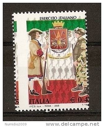 2005 ITALIA Varietà ESERCITO MNH ** - RR3686-7 - Errors And Curiosities