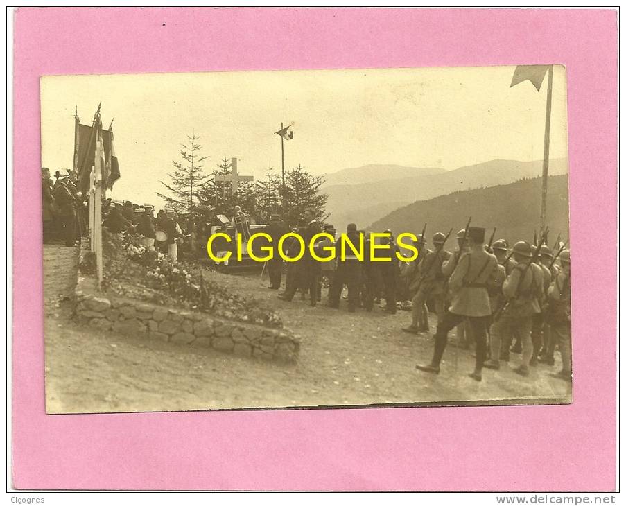 Sainte Marie Aux Mines : Inauguration Du Cimetiére Au Col De Saint Dié (carte Photo) - Sainte-Marie-aux-Mines