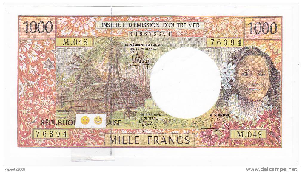 Polynésie Française / Tahiti - 1000 FCFP / M.048 / 2012 / Signatures Barroux-Noyer-Besse - Neuf / Jamais Circulé - Französisch-Pazifik Gebiete (1992-...)