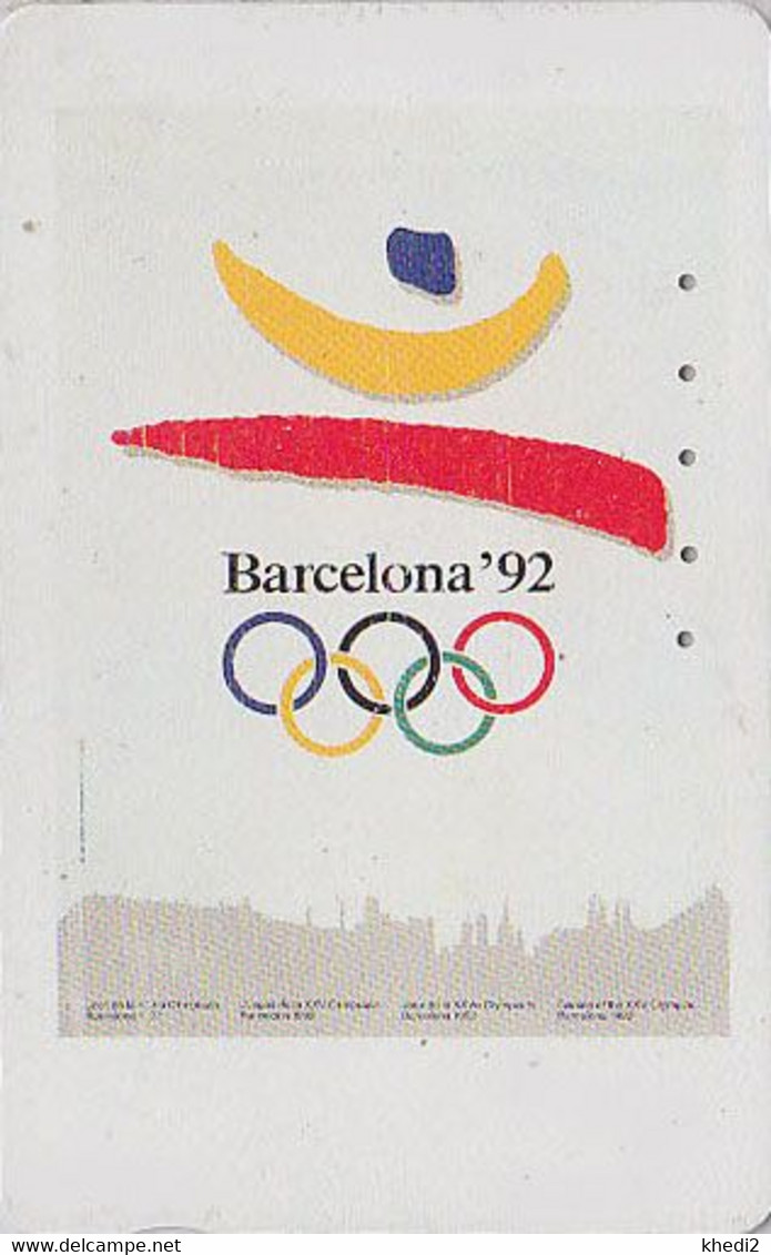 TC JAPON / 110-011 - JEUX OLYMPIQUES BARCELONE 1992 / Logo & Silhouette Ville - OLYMPIC GAMES SPAIN JAPAN Sport PC 176 - Jeux Olympiques