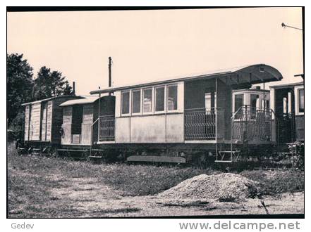 Chemin De Fer Gland-Begnins, Train Au Dépôt De Gland Photo 1954 BVA 20 GB - Gland