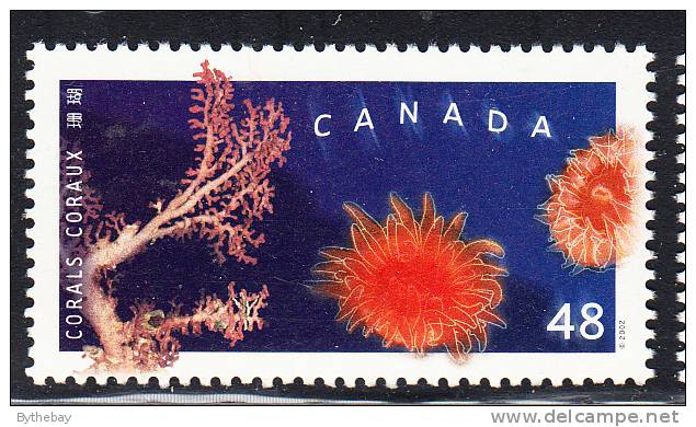 Canada MNH Scott #1950 48c Pacific Orange Cup And North Pacific Horn - Corals - Neufs