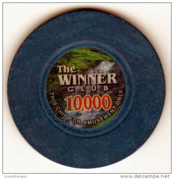 Jeton De Casino : The Winner Club 10,000 (Diamètre 47 Mm) - Casino