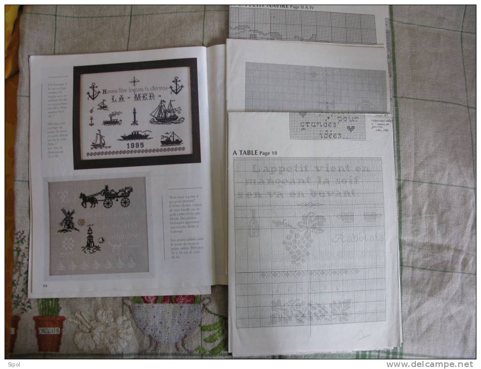 Ouvrage Broderie Juillet 97 N°17 -  66 Pages + Encart De Grille Et Diagrammes - Cross Stitch