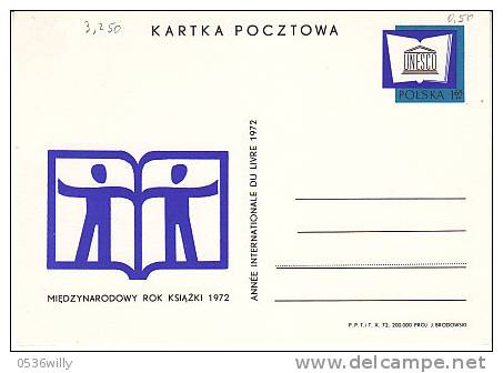 Polen 1972. Buch Books Livres. Année Internationale Du Livre (3.250) - Other & Unclassified