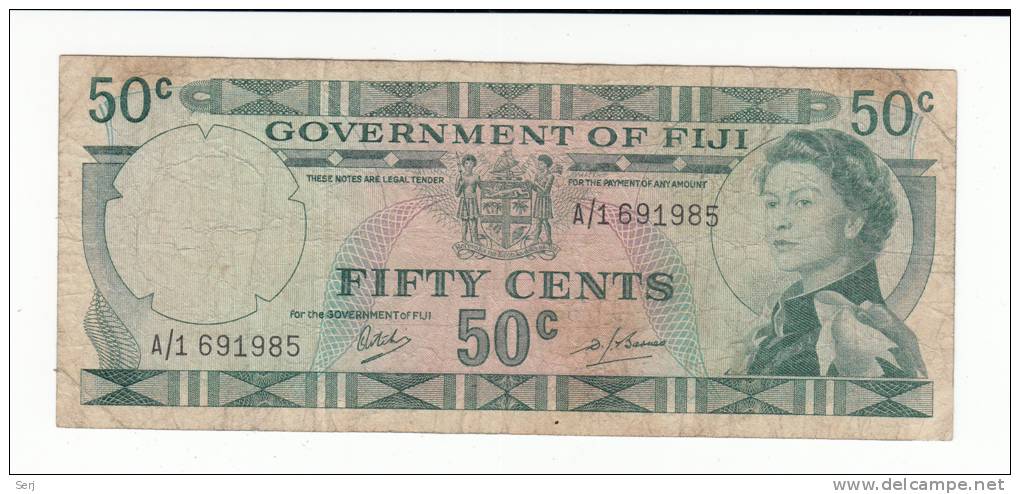 FIJI 50 CENTS 1969 AVF P 58a  58 A - Fidji