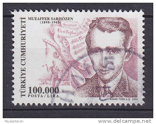 Turkey 2002 Mi. 3304      100 000 L Muzaffer Sansözen, Musiker Und Maler - Used Stamps