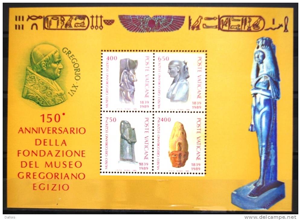 Vatican - 1989 - 150ème Anniv. Du Musée égyptien - Neufs - Egyptologie