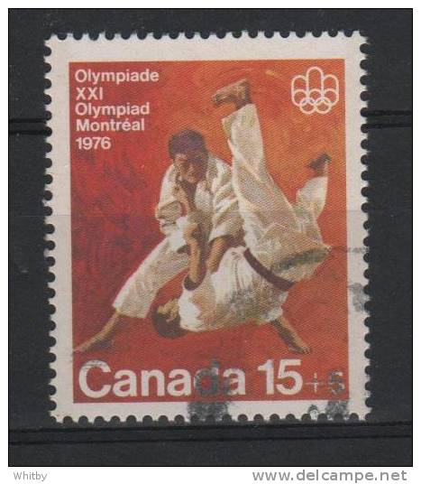 Canada 1975 15 + 5 Cent Olympic Judo Semi Postal Issue #B9 - Gebruikt