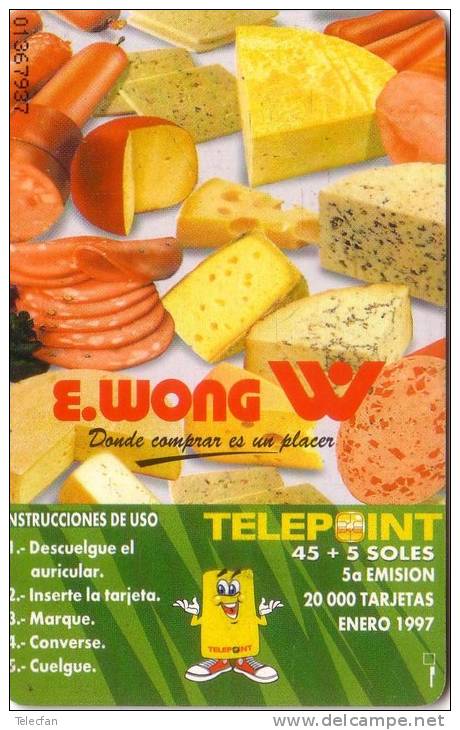 PEROU PERU WINE VIN VIGNE FROMAGE CHEESE SALAMI MORTADELLE TELEPOINT 45$ UT - Alimentation