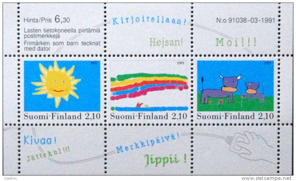 Finland   1991    MiNr .1149-1151  BLOCK 7 MNH (**)   ( Lot  Ks 544  ) - Neufs