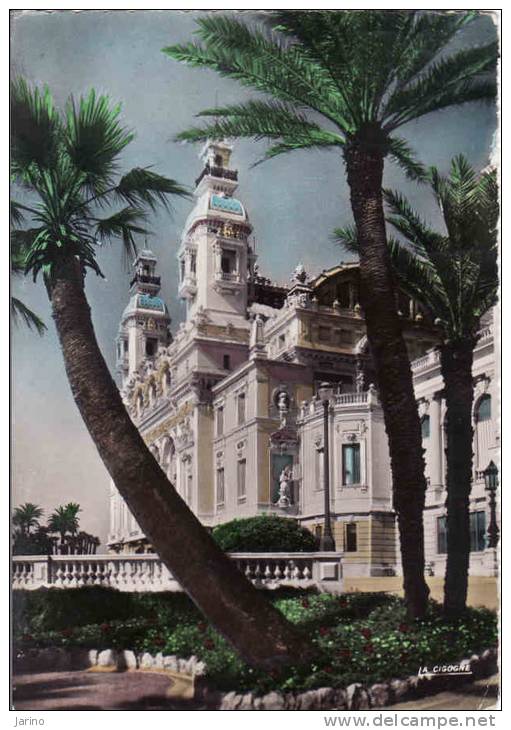 Monaco, Monte Carlo, Le Casino Et Les Terrasses, 1956, Circule Oui 1956 - Terrassen