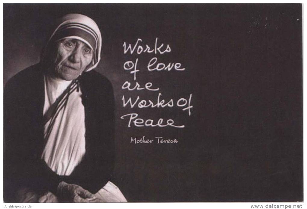 Mother Teresa, Nobel Prize, View Card, Inde, Indien - Moeder Teresa